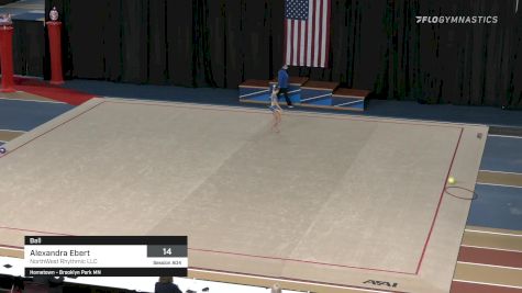 Alexandra Ebert - Ball, NorthWest Rhythmic LLC - 2021 Rhythmic Elite Qualifier