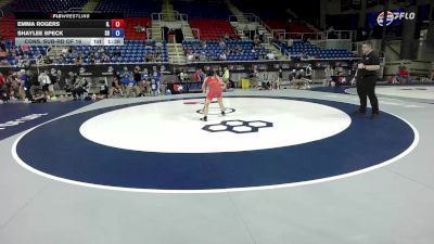 100 lbs Cons. Sub-rd Of 16 - Emma Rogers, IL vs Shaylee Speck, SD