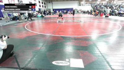 160 lbs Cons. Round 2 - Paige Russell, University Of Rio Grande vs Alexandra Grow, Iowa Central Community College