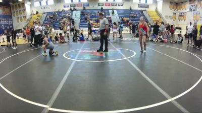 132 lbs Quarterfinal - Emily Myers, Coastline Wrestling Academy vs Naomi Santos, Mayhem Wrestling Club