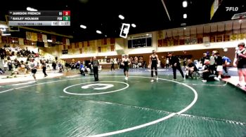 165 lbs Quarterfinal - Jamison French, Del Oro vs Bailey Holman, Poway