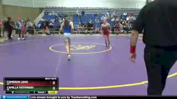 105 lbs Round 4 - Cameron Leng, OH vs Camilla Hathaway, PA