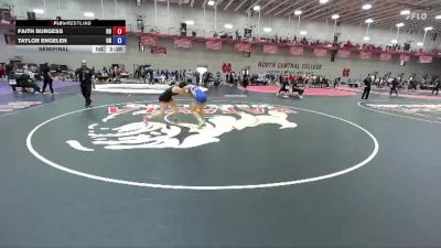 138 B Semifinal - Faith Burgess, Davenport University vs Taylor Engelen, Unattached