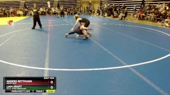 90 lbs Cons. Round 2 - Liam Kraft, O.A.A. Titan Wrestling vs Anders Rettmann, Sibley East