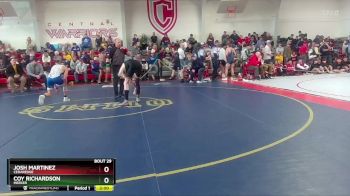 132 lbs Champ. Round 1 - Coy Richardson, Meeker vs Josh Martinez, Cedaredge