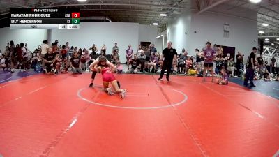 125 lbs Finals (8 Team) - Narayah Rodriguez, CTWHALE vs Lily Henderson, Cordoba Trained