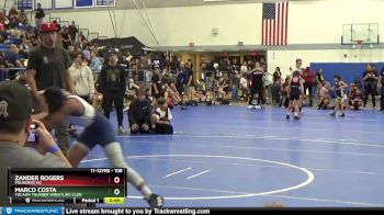 108 lbs Quarterfinal - Marco Costa, Yucaipa Thunder Wrestling Club vs Zander Rogers, Pounders WC