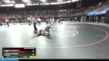 132 lbs Champ. Round 2 - Parker Romero, Timberline vs Landyn Philpott, La Pine