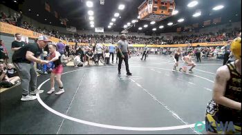 54 lbs Rr Rnd 1 - Annie Raper, Tecumseh Youth Wrestling vs Preslie Dickerson, Blue Devil Wrestling