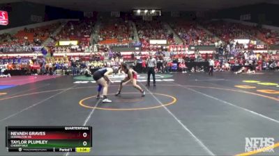 170 lbs Quarterfinal - Taylor Plumley, Cherryvale vs Nevaeh Graves, Hoisington HS