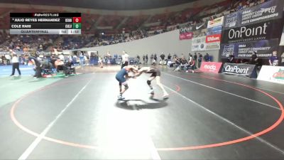 2A/1A Boys 132 Quarterfinal - Julio Reyes Hernandez, Kennedy Boys vs Cole Rahi, Culver Boys