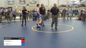 80 kg Round Of 32 - Matthew Rogers, PRTC vs Connor Oneil, SKWC/NJRTC