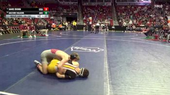 3A-150 lbs Cons. Round 3 - Jake Dunn, Urbandale vs Jacob Haase, Ankeny