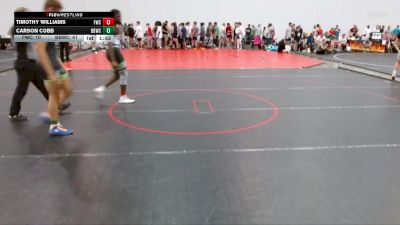 165 lbs Round 3 (6 Team) - Carson Cobb, Bulloch Bandits Wrestling Club vs Timothy Williams, Fuller Wrestling Center