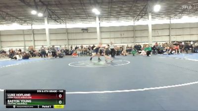 145 lbs Round 4 - Easton Young, Fighting Squirrels vs Luke Hofland, Lions Youth Wrestling