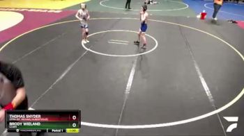 93 lbs Cons. Round 1 - Thomas Snyder, STMA (St. Michael/Albertville) vs Brody Wieland, LCWM