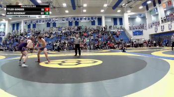 215 lbs Cons. Round 3 - Alex Ridgeway, Bryan High School vs Tyler Gonder, Findlay