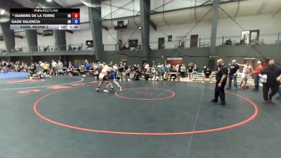 Junior Boys GR - 285 lbs Cons. Round 2 - Isandre De La Torre, OR vs Gage Valencia, OR