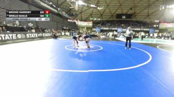 Girls 4A 140 lbs Cons. Round 3 - Brooke Vandehey, Glacier Peak (Girls) vs Brielle Qualls, Tahoma (Girls)