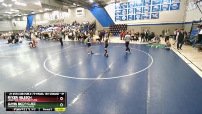 84 lbs Cons. Round 3 - Ryker Nilsson, Lone Peak Youth Wrestling vs Gavin Rodriguez, Charger Wrestling Club