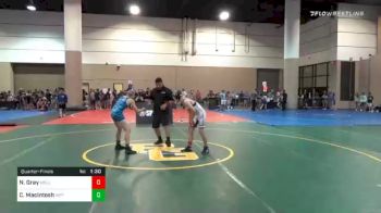 102 lbs Quarterfinal - Nikolas Gray, Wellington Wrestling Club vs Colby MacIntosh, Riptide Wrestling Club