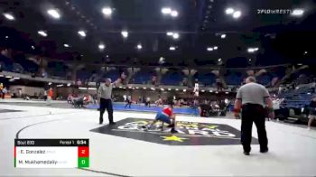 113 lbs Cons. Semi - Elias Gonzalez, Waubonsie Valley vs Maksim Mukhamedaliyev, Hersey