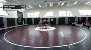 157 lbs Cons. Round 3 - Heston McMillan, Kemmerer vs Hazen Hess, Star Valley