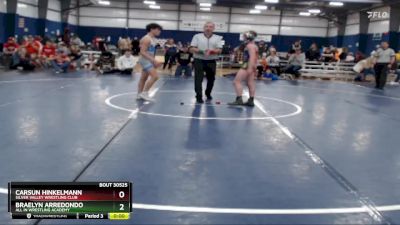 117 lbs Cons. Semi - Mateo Black, All In Wrestling Academy vs Jax Mescher, All In Wrestling Academy