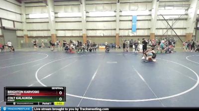 106 lbs Semifinal - Brighton Karvoski, Connecticut vs Colt Kalaukoa, Hawaii