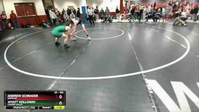 132 lbs Cons. Round 6 - Andrew Schrader, Douglas vs Wyatt Holloway, Lander Valley