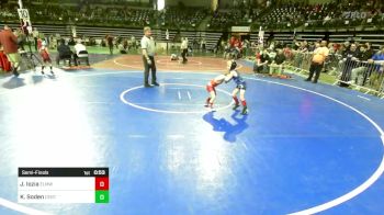 53 lbs Semifinal - Jace Iozia, Elmwood Park vs Korey Soden, Central Youth Wrestling