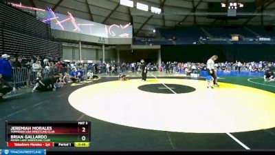 49 lbs Champ. Round 2 - Brian Gallardo, Moses Lake Wrestling Club vs Jeremiah Morales, Toppenish USA Wrestling Club