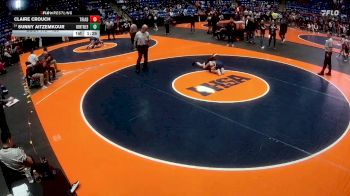 100 lbs Cons. Round 1 - Sunny Aitzemkour, Winnetka (New Trier) vs Claire Crouch, Troy (Triad)