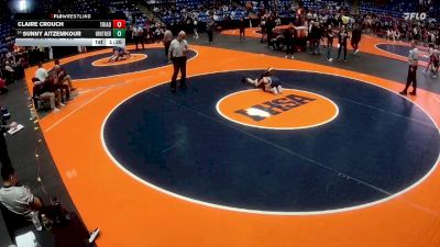 100 lbs Cons. Round 1 - Sunny Aitzemkour, Winnetka (New Trier) vs Claire Crouch, Troy (Triad)
