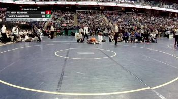 2A 106 lbs Quarterfinal - Alex Raymundo, Randleman High School vs Tyler Mundell, North Pitt High School