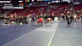 3A-190 lbs 7th Place Match - Kellen Wegner, Dallas Center-Grimes vs Philip Jacobs, Linn-Mar