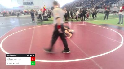 144 lbs Semifinal - Joel Zoglmann, Yucaipa Thunder WC vs Brock Kenney, Reign WC