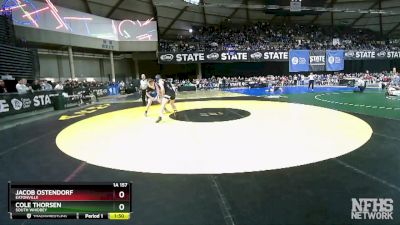 1A 157 lbs Champ. Round 1 - Cole Thorsen, South Whidbey vs Jacob Ostendorf, Eatonville