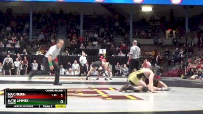 157 lbs Quarterfinal - Tyler Berger, Nebraska vs John Van Brill, Rutgers