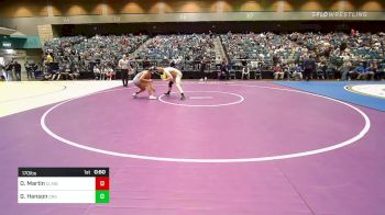 170 lbs Consi Of 32 #2 - Omar Martin, Columbia vs Gage Hanson, Crook County