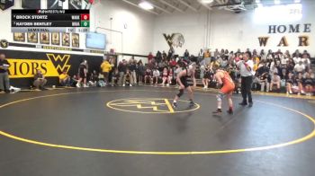 132 lbs Semifinal - Kayden Bentley, Wapsie Valley vs Brock Stortz, Waukon