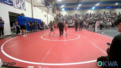 52 lbs Round Of 32 - Hudson Davis, Columbus Wrestling Club vs Zayden Newman, Wyandotte Youth Wrestling