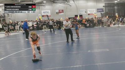 100 lbs Champ. Rd Of 32 - Shion Holmes, STL Warrior vs Luca McNamara, Edwardsville