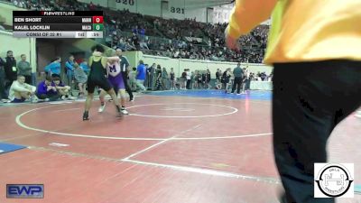 110 lbs Consi Of 32 #1 - Ben Short, Mannford Pirate Youth Wrestling vs Kalel Locklin, MacArthur Wrestling