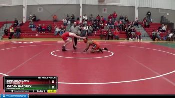 165 lbs Finals (2 Team) - Jonathan Davis, Olivet College vs Jordan Hardrick, Ohio Northern