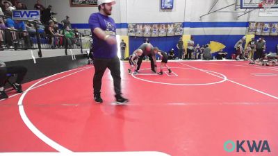 43 lbs Consi Of 8 #2 - Cash Johnson, Mannford Pirate Youth Wrestling vs Pete Martin, Berryhill Wrestling Club