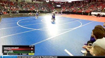 D1-132 lbs Cons. Round 1 - Quintin Wolbert, Oconomowoc vs Ben Lauer, Waukesha North