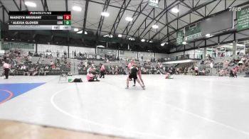 110-120 lbs Cons. Semi - Alexia Glover, Petersburg (PORTA) vs Madizyn Megrant, Pekin High Schhol