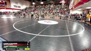 138 lbs Champ. Round 2 - Loomis Alexander, Greybull/Riverside vs Timber Vangieson, Lyman