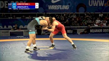 70 kg Round Of 16 - Christos Christoforidis, Gre vs Ernazar Akmataliev, Kgz